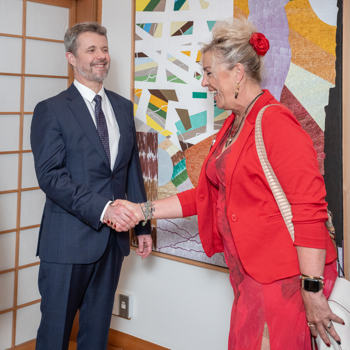 H.M. King Frederik of Denmark & Evita Rosdahl.