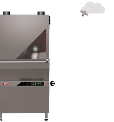 Say hello to the JEROS 9210! Our brand-new generation of hood-type utensil washers – now with an integrated inspection window